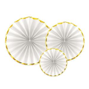 White Rosettes 3pk