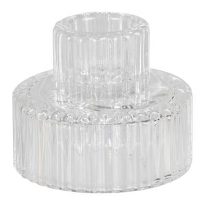Wedding: Clear Glass Candle Holders 2pk