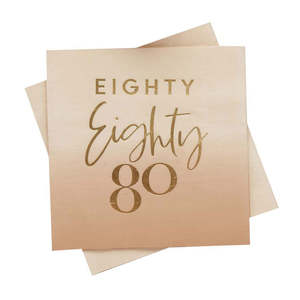 Napkins: Gold Foiled Eighty Napkins 16pk