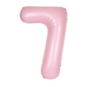 Matte Pink Giant Foil Number Balloon - 7