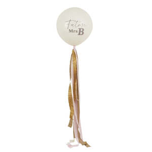 Future Mrs Customisable Jumbo Balloon & Tassel Tail