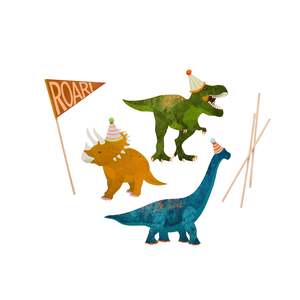 Dinosaur: Party Dinosaur Cake Topper Set
