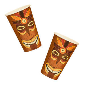 Tropical: Tropical Tiki Paper Cups 8pk