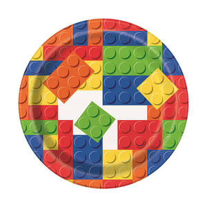 Building Blocks Plates 8pk