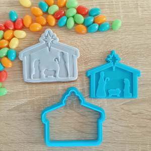 Christmas: Nativity Cookie Cutter & Fondant Stamp