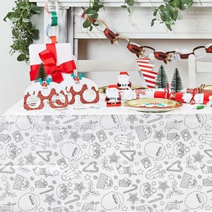 Christmas: Christmas Colour In Paper Tablecloth