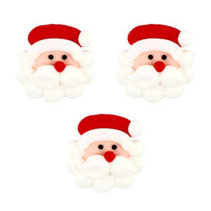Christmas: Ho Ho Bro Santa Icing Decorations 6pk
