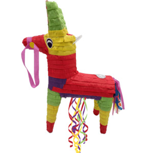 Mexican Fiesta: Rainbow Donkey Pinata