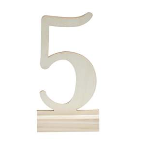 Wedding: Wooden Wedding Table Numbers 12pk