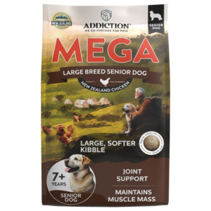 Addiction MEGA Chicken Large Breed Senior, Complete & Balanced Dry Dog Food 15kg
