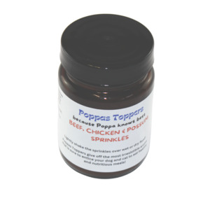 Poppas Toppers Beef, Chicken & Possum Sprinkles For Dogs & Cats - 50g