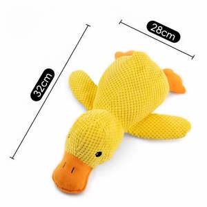 New Items: Interactive Plush Yellow Duck Dog Toy