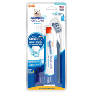 Nylabone Advanced Oral Care Natural Dental Kit For Dogs