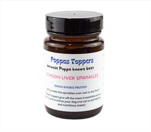 Poppas Toppers Venison Liver Food Topper Sprinkles (50g)