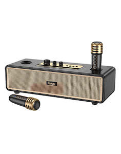 Hoco Portable Bluetooth Speaker with 2 Wireless Mic, Brand New