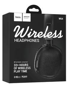 Hoco. W64 Wireless Headphones    32+ Hours of Wireless Play Time, Brand New