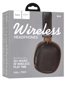 Headphones And Earphones: Hoco. W64 Wireless Headphones with 32+ Hours of Wireless PlayTime, Brand New