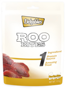 Whats New: LICKABLES 1 ROO BITES 100G