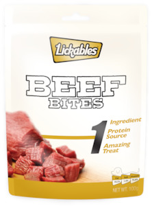 LICKABLES 1 BEEF BITES 100G