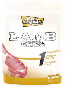 LICKABLES 1 LAMB BITES 100G