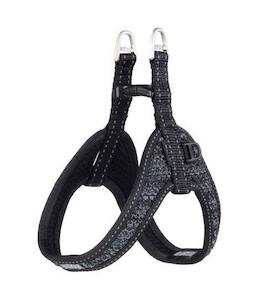 Rogz Fast Fit Harness Special: Rogz Fast Fit Harness Black Med/Lge