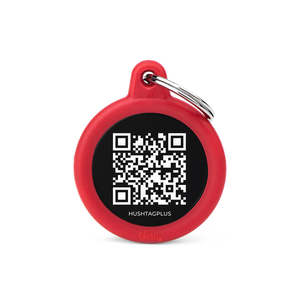 My Family: My Family QR Hushtag Circle Red