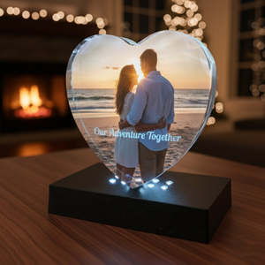 Frontpage: Crystal with LED - Heart Shape