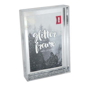 Frames: 4x6 Glitter Frame - Silver