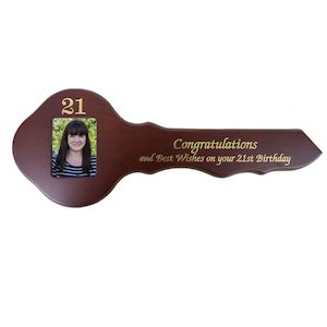 Keys: 21st Celebration Key - Large Wood
