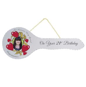 21st Celebration Key - Hearts