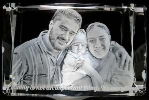 Gifts: Custom LED Crystal - Medium 60x80x120mm Oblong