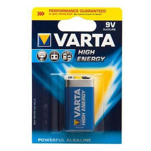 Batteries: Varta Alkaline Long-life Power Battery - 9V 1pk