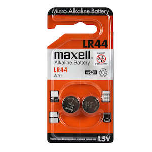 Batteries: Maxell Alkaline Battery - LR44 A76 V13GA 2pk