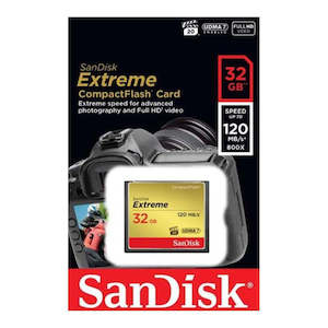 Storage: SanDisk Extreme CompactFlash Card - 32GB