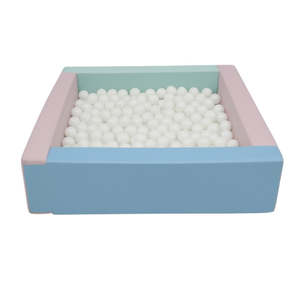 Ball Pits: Pastel Soft Play Ball Pit + 200 White, Pearl & Transparent Balls