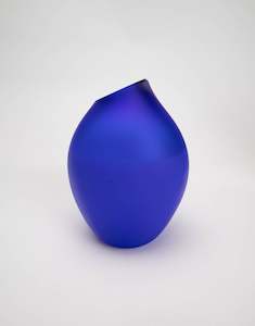 Glass: Small Hot Pocket - Cobalt Blue # 4
