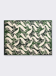 Ra Gossage 1: Te pitau a Manaia Series - Kakariki - Original Painting