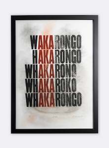 Vanessa Wairata Edwards: A.K.A Letterpress Print 6/7 | FRAMED