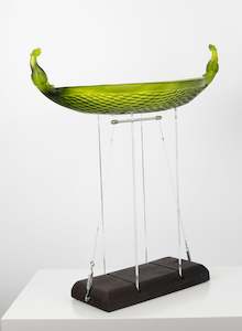 Mike Cameron: Olive Green Waka with Celtic Dogs