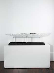 Mike Cameron: Waka carved Koru & Manaia