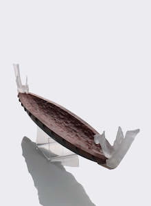 Mike Cameron: Waka - Jarrah and Ash timbers with cast glass bowsprit