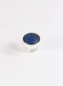 Dave Beamish: NZ Forces Signet Ring - Glass & Sterling Silver Ring
