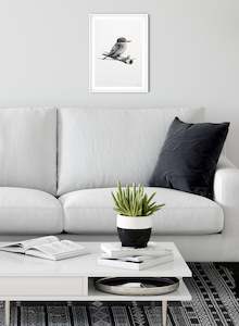 Olivia Wirepa: Kingfisher on Clothes Line - Giclée Print