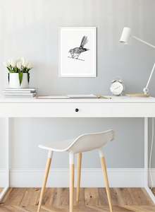 Olivia Wirepa: Fantail w/ Necklace - Giclée Print