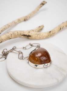 The Special Gift: Kauri Gum Heart Necklace