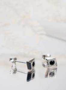 Holly Howe: Black Spinel Cluster Studs