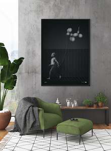 Tim Christie: Sausage Dog Balloon - Black & White