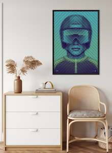 Tim Christie: Ski Racer Boy - Blue