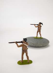 Maori Warrior With Rifle