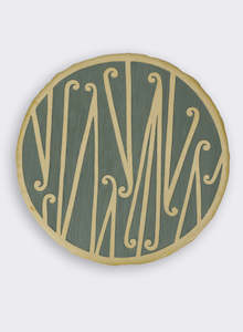 Hikurangi Edwards: Te Heke 6 Gold - Original Carved Painting